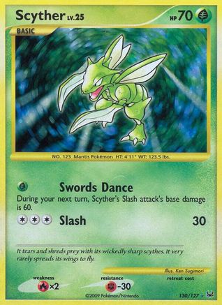 Scyther (130)/127 Secret Rare Holofoil