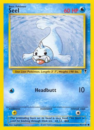 Seel (92)/110 Common Reverse Holofoil