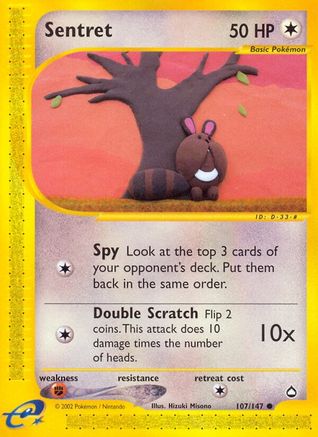 Sentret (107)/147 Common Reverse Holofoil