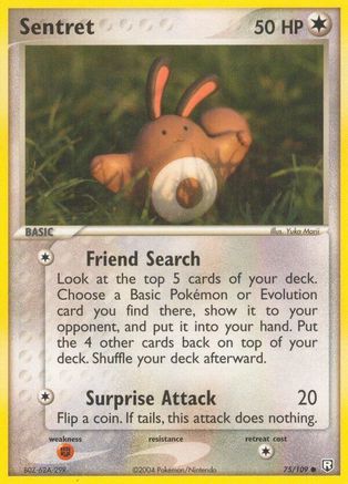 Sentret (75)/109 Common Reverse Holofoil