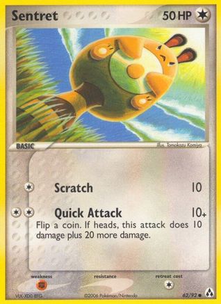 Sentret (62)/92 Common Reverse Holofoil