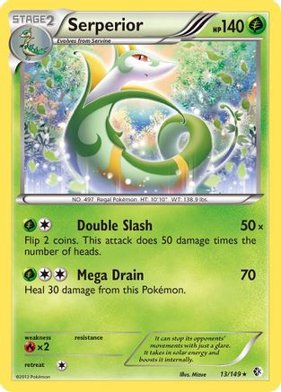 Serperior (13)/149 Holo Rare Reverse Holofoil