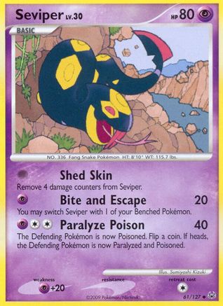Seviper (61)/127 Uncommon Reverse Holofoil