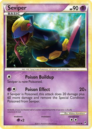Seviper (51)/95 Uncommon Reverse Holofoil