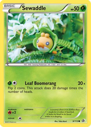 Sewaddle (9) (9)/113 Common Reverse Holofoil