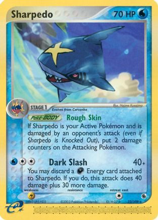 Sharpedo (22)/109 Rare Reverse Holofoil