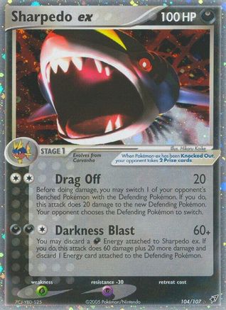 Sharpedo ex (104)/107 Ultra Rare