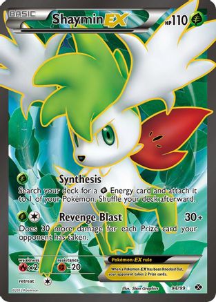 Shaymin EX (94 Full Art) (94)/99 Ultra Rare Holofoil