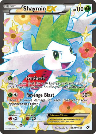Shaymin EX (Full Art) (RC21)/113 Ultra Rare Holofoil