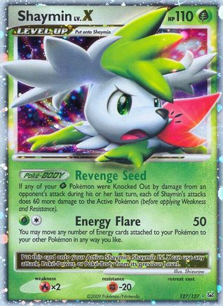Shaymin Lv.X (Sky Forme) (127)/127 Ultra Rare Holofoil
