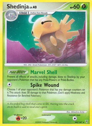 Shedinja (44)/147 Rare Reverse Holofoil