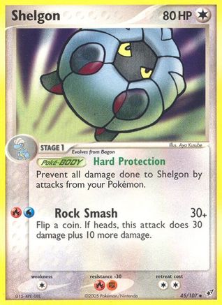 Shelgon (45)/107 Uncommon Reverse Holofoil
