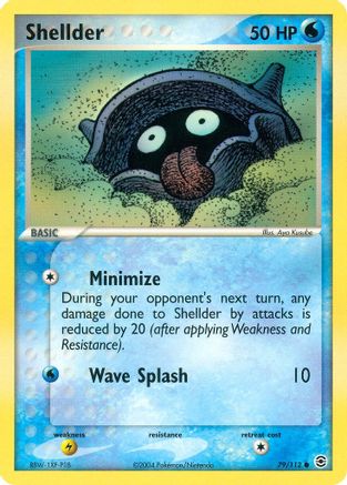 Shellder (79)/112 Common Reverse Holofoil
