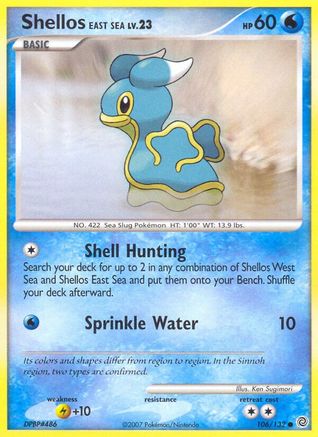 Shellos East Sea (106)/132 Common Reverse Holofoil
