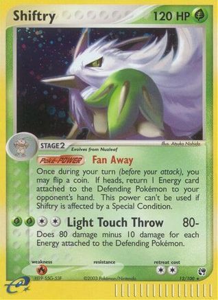 Shiftry - 12/100 (12)/100 Holo Rare Reverse Holofoil