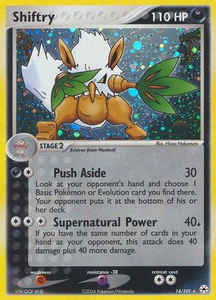 Shiftry (14)/101 Holo Rare Reverse Holofoil