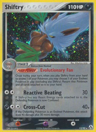 Shiftry (12)/92 Holo Rare Holofoil