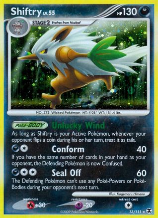 Shiftry (13)/111 Holo Rare Reverse Holofoil