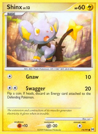 Shinx (74)/99 Common Reverse Holofoil
