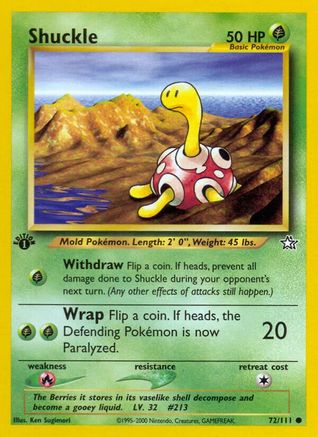 Shuckle (72)/111 Common 1st Edition