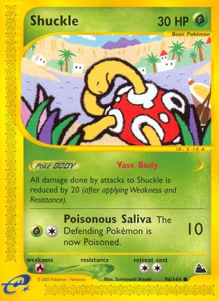 Shuckle (96)/144 Common Reverse Holofoil