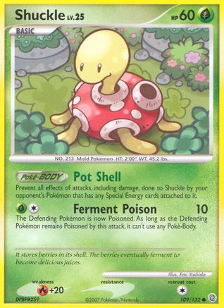 Shuckle (109)/132 Common Reverse Holofoil