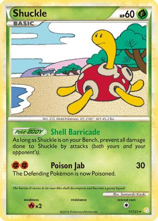 Shuckle (11)/123 Holo Rare Holofoil