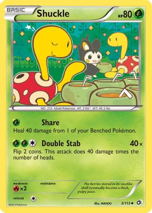 Shuckle (3)/113 Uncommon