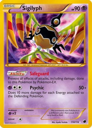 Sigilyph (118)/116 Secret Rare Holofoil