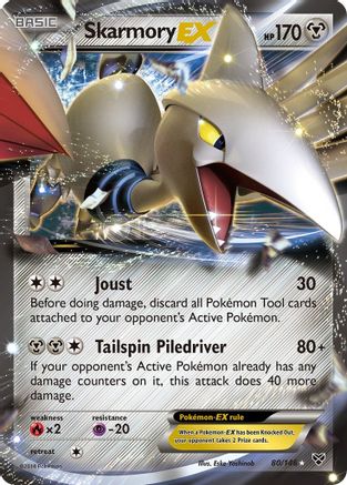 Skarmory EX (80)/146 Ultra Rare Holofoil