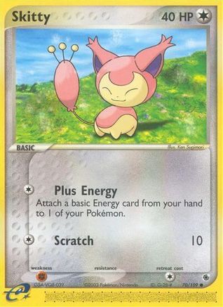 Skitty - 70/109 (70)/109 Common Reverse Holofoil