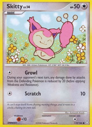 Skitty (119)/146 Common Reverse Holofoil