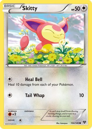 Skitty (104)/146 Common Reverse Holofoil