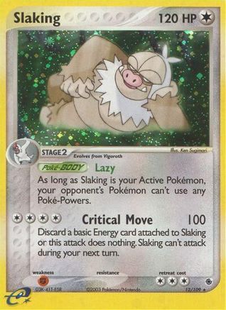 Slaking (12)/109 Holo Rare Reverse Holofoil
