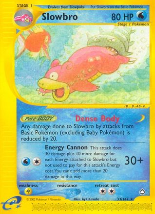 Slowbro (33)/147 Rare Reverse Holofoil