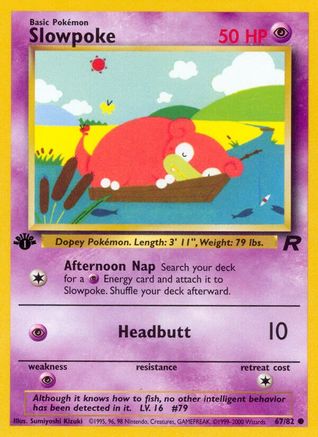 Slowpoke (67)/82 Common 1st Edition