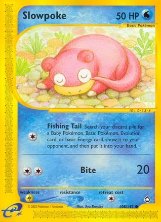 Slowpoke (108)/147 Common Reverse Holofoil