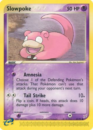 Slowpoke (45)/95 Common Reverse Holofoil