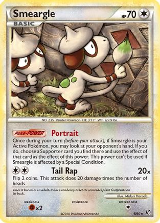 Smeargle (8)/90 Holo Rare Reverse Holofoil