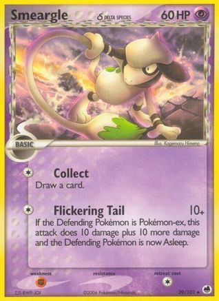 Smeargle (Delta Species) (39)/101 Uncommon Reverse Holofoil