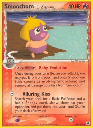 Smoochum (Delta Species) (64)/101 Common Reverse Holofoil