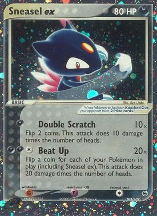 Sneasel ex (103)/109 Ultra Rare Holofoil