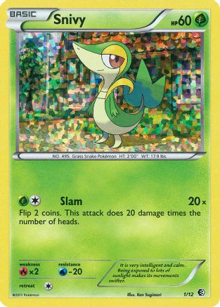Snivy - 1/12 (1)/12 Promo Holofoil