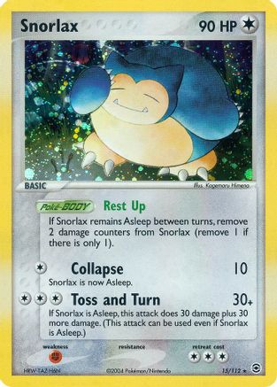 Snorlax (15)/112 Holo Rare