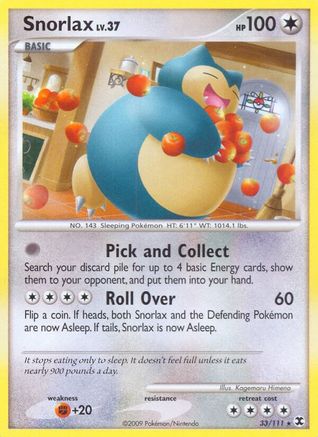 Snorlax (33) (33)/111 Rare