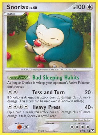 Snorlax (81) (81)/111 Common Reverse Holofoil