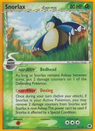Snorlax (Delta Species) (10)/101 Holo Rare Holofoil