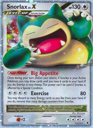 Snorlax Lv.X (111)/111 Ultra Rare Holofoil