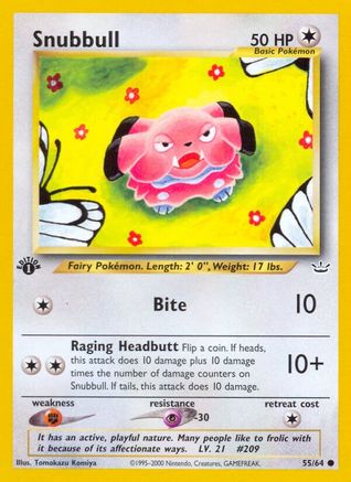 Snubbull (55)/64 Common 1st Edition