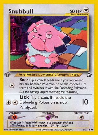 Snubbull (74)/111 Common 1st Edition